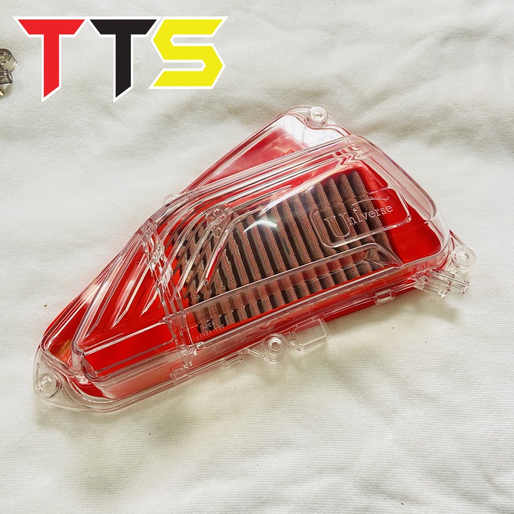 ( HÀNG MỚI ) Ốp lọc gió xe Vision 2021 trong suốt, lọc gió lưới thép sử dụng vĩnh viễn