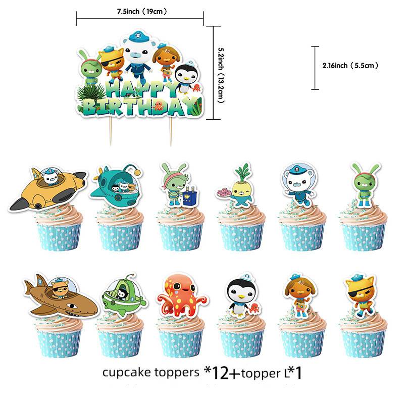 Bộ Bong Bóng Trang Trí Tiệc Sinh Nhật Chủ Đề The Octonauts YT1 TY1