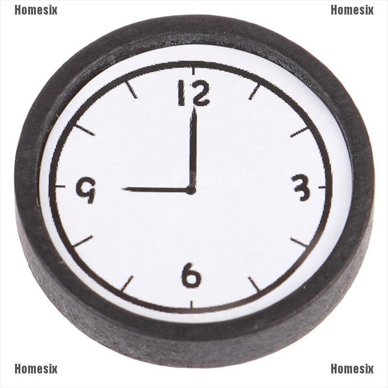 [HoMSI] 1:12 Dollhouse Miniature Wall Clock Play Miniaturas Home Decor Accessories SUU