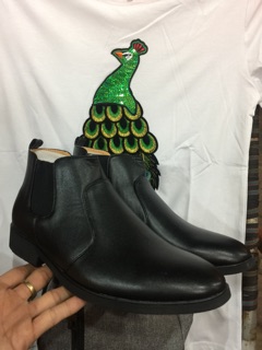 Giầy lười cao cổ nam