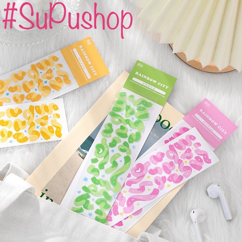 🎊🎉STICKER 2 TẤM RUY BĂNG TRANG TRÍ THỊNH HÀNH🎉🎊