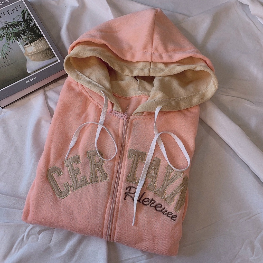 Áo Hoodie 2 Nón Certayn Chất Nỉ Bông Siêu Đẹp Freesize Form Rộng
