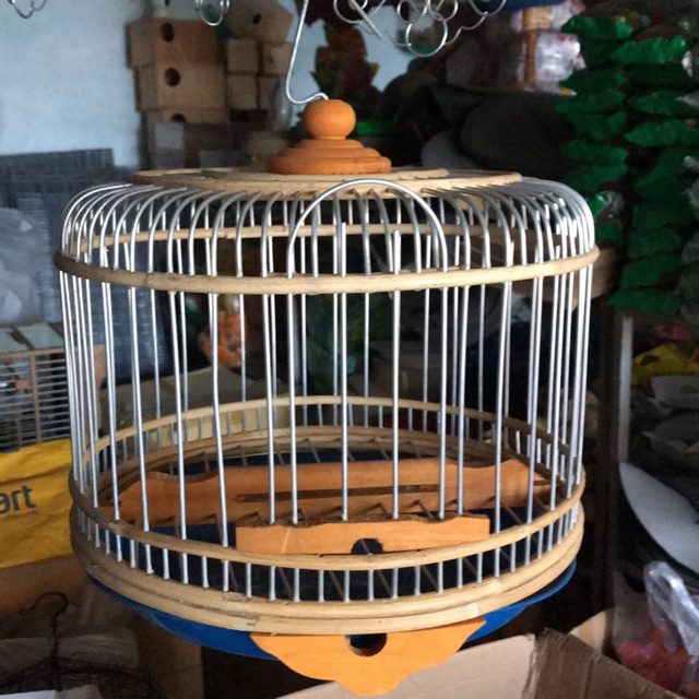 Lồng chim cu nhôm nan đôi