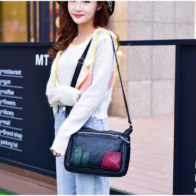 🌻Túi đeo chéo da cừu