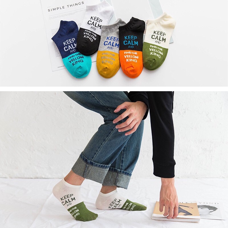 Tất cổ ngắn chống thối chân Keep Calm
