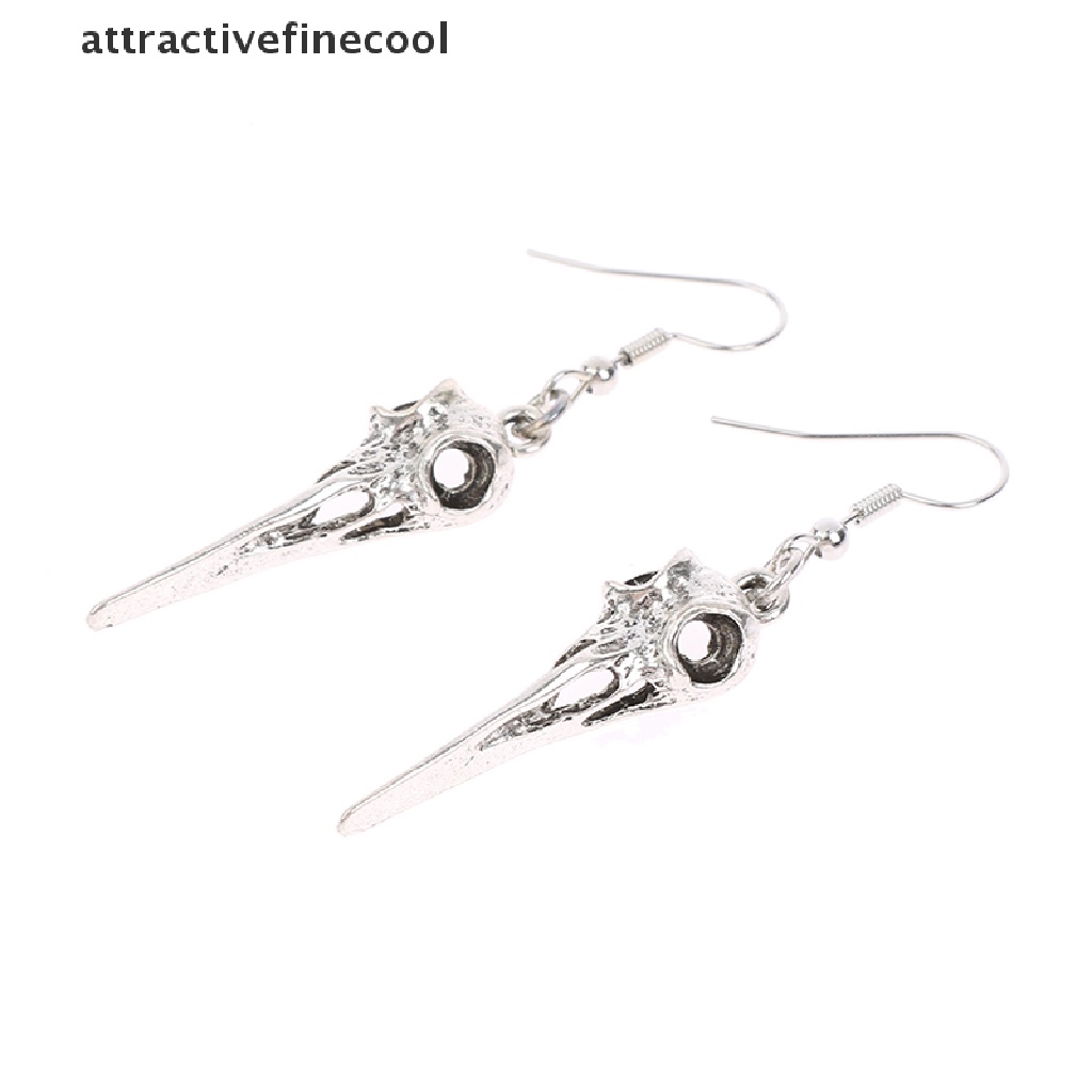 Acvn Khuyên Tai Hình Đầu Lâu Chim Phong Cách Gothic Punk Làm Quà Tặng