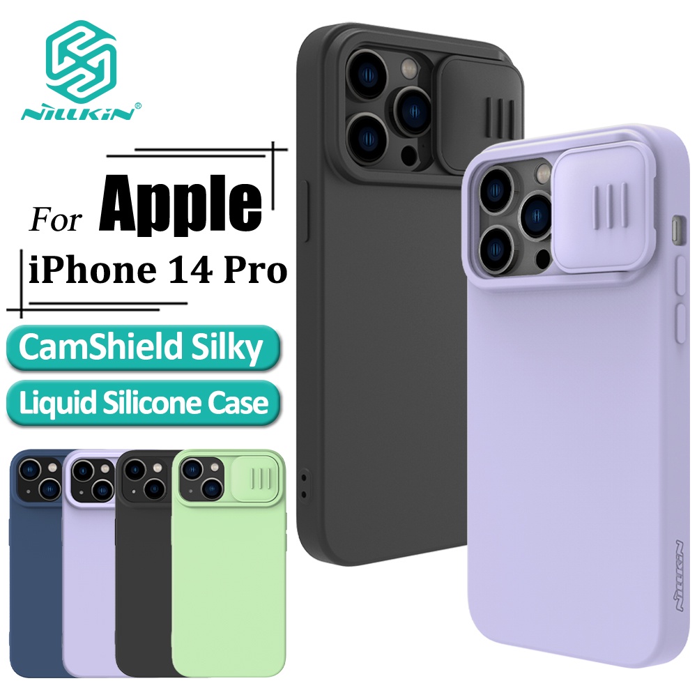 Ốp điện thoại NILLKIN bằng silicon chống sốc thích hợp cho iPhone 14 Pro