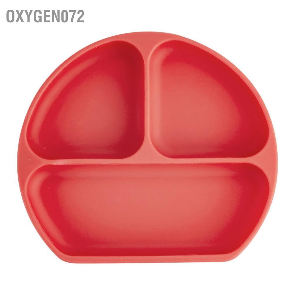Khay Silicone 3 Ngăn Có Giác Hút Đựng Thức Ăn Cho Bé