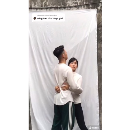 Phông vải trắng 2m*1,6m dùng chụp ảnh, quay video tiktok, livestream