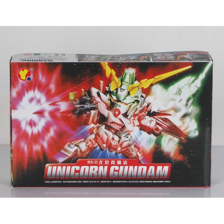 Mô hình lắp ráp SD Gundam Unicorn QY