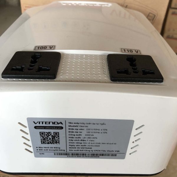 Biến áp đổi nguồn 220V sang 100/110V Vitenda cao cấp dây