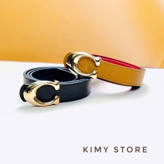 Thắt lưng nữ da thật, mặt chữ C mạ tĩnh điện cao cấp, dây nịt dùng được hai mặt