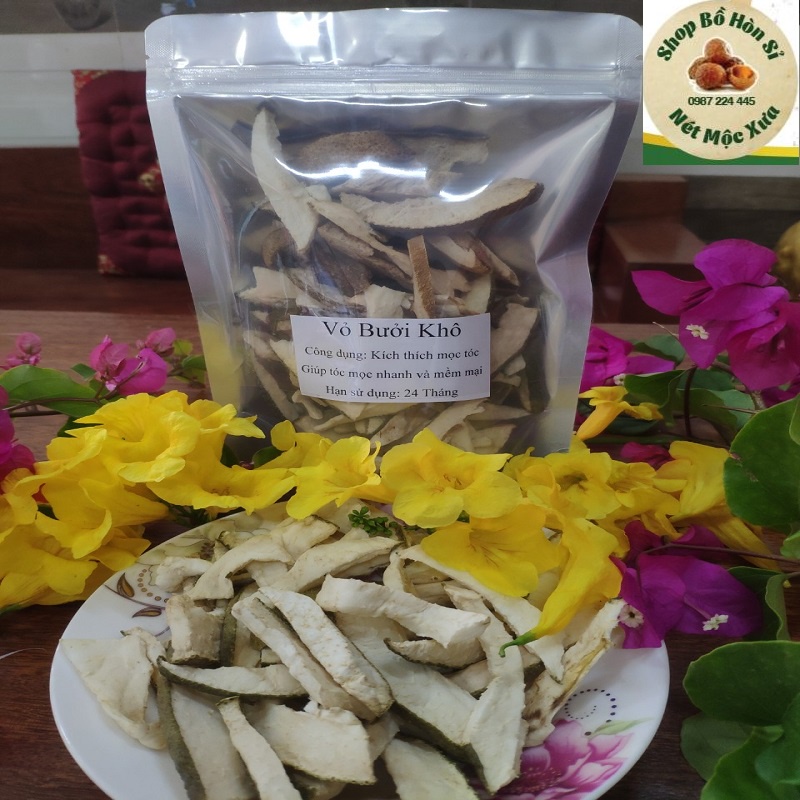 Vỏ Bưởi Khô Gội Đầu (100g)