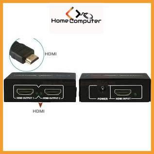 Bộ chia HDMI 1 ra 2 chuẩn 1.4, Full Hd Hàng Chất Lượng Cao. Bảo hành 6 tháng - Home.mall