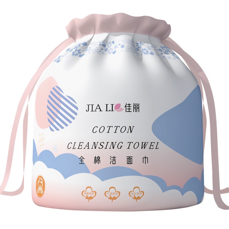 Khăn khô đa năng, dùng 1 lần, khăn vải cotton Jiali lau mặt tẩy trang mềm mại loại bản to | BigBuy360 - bigbuy360.vn