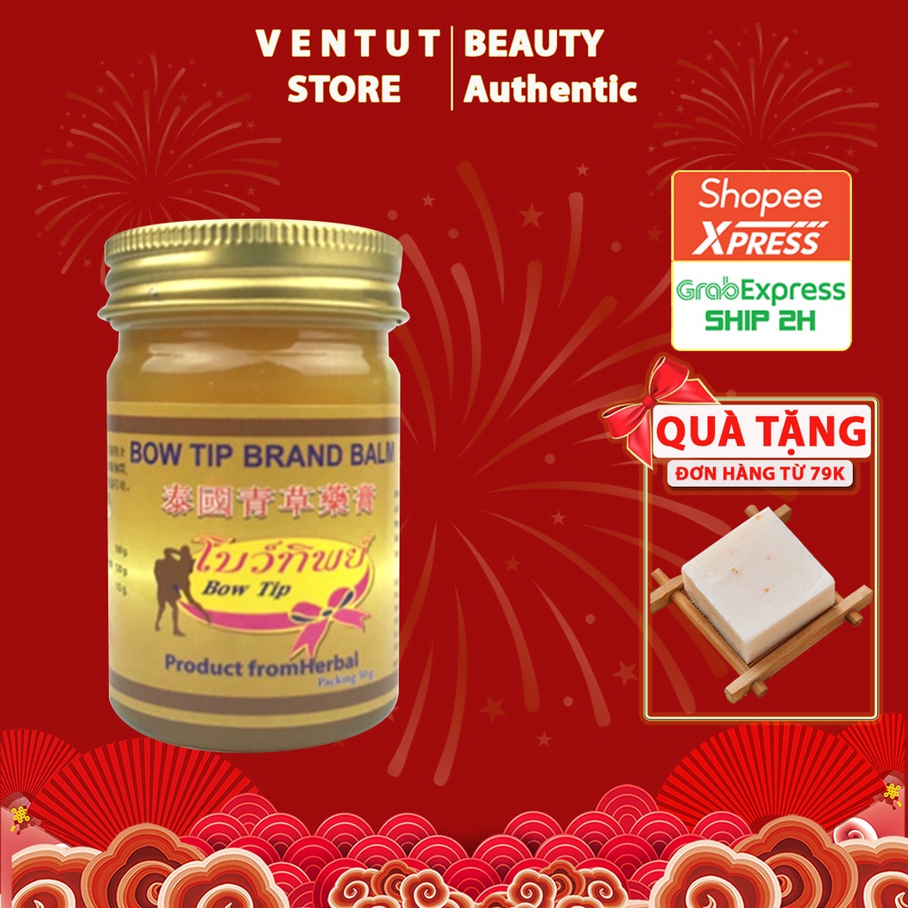 Dầu cù là thảo dược Bow Tip Brand Balm 50g ( Chai Vàng )