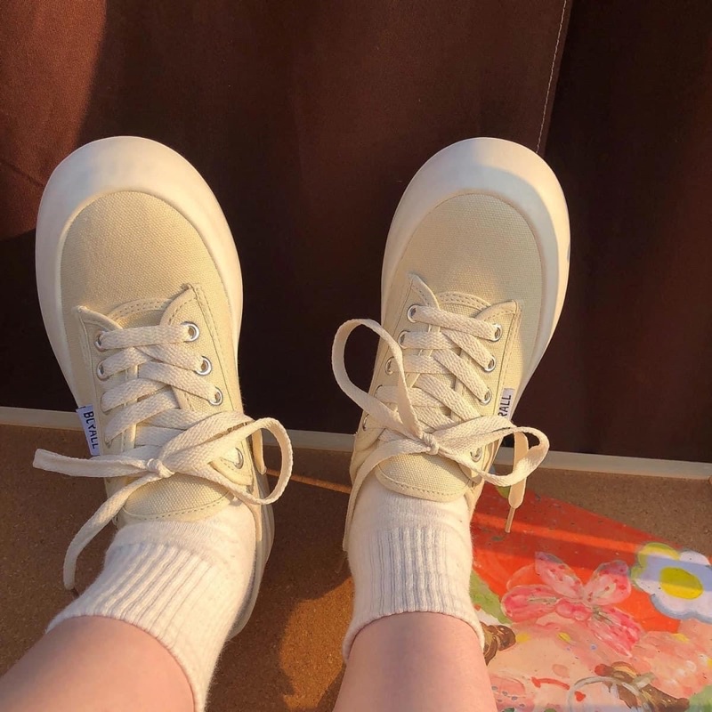 Giày Thể Thao Đế Độn Màu Pastel Siêu Xinh