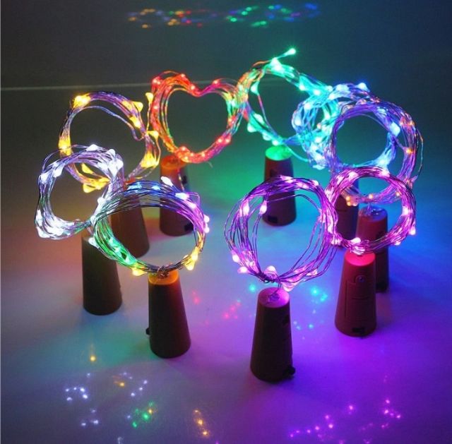 Dây đèn led đom đóm Fairy light 5m kiểu dáng nút chai trang trí