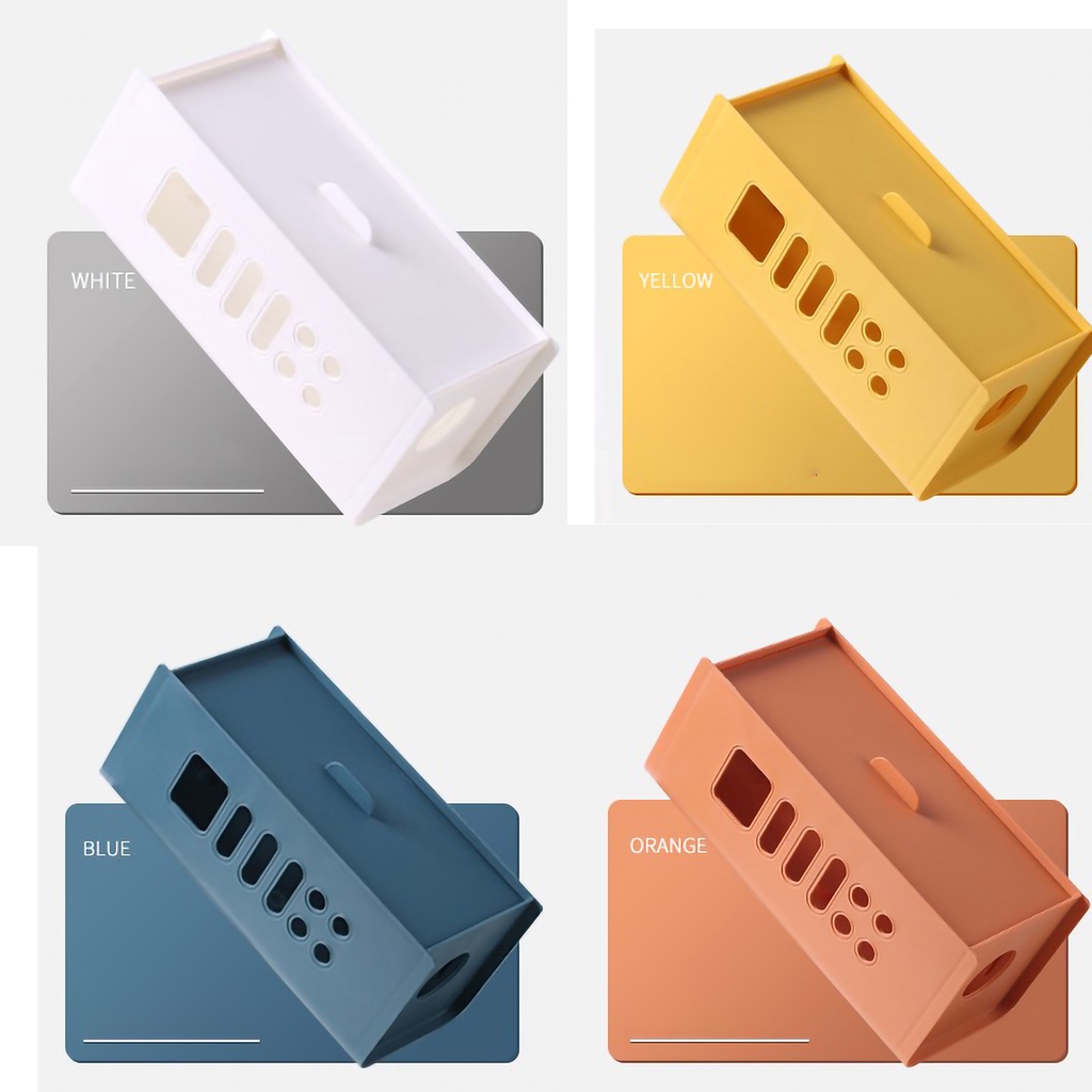 Hộp đựng giữ dây cáp sắp xếp gọn gàng cho bàn máy tính bằng nhựa tiện dụng