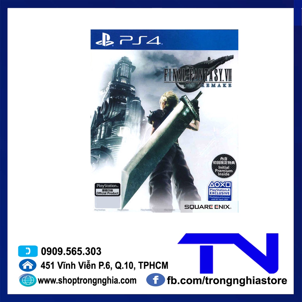 [Mã ELHAMS5 giảm 6% đơn 300K] Đĩa Game PS4 - FINAL FANTASY VII REMAKE