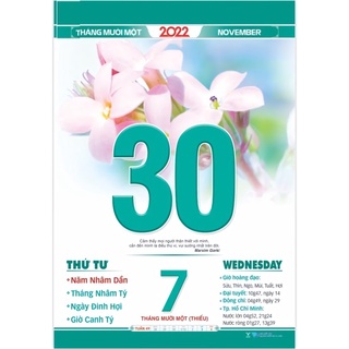 LỊCH TẾT 2022 - BLOC SIÊU ĐẠI TĐ10 (20 x 30cm)