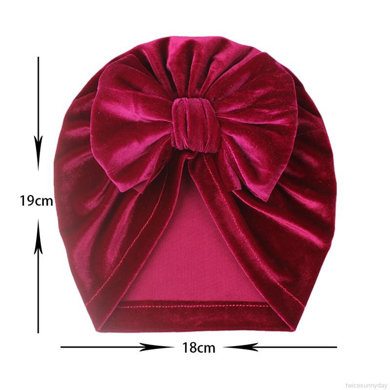 Mũ Trùm Đầu Màu Trơn Co Giãn Cho Bé 0.5-3 Tuổi