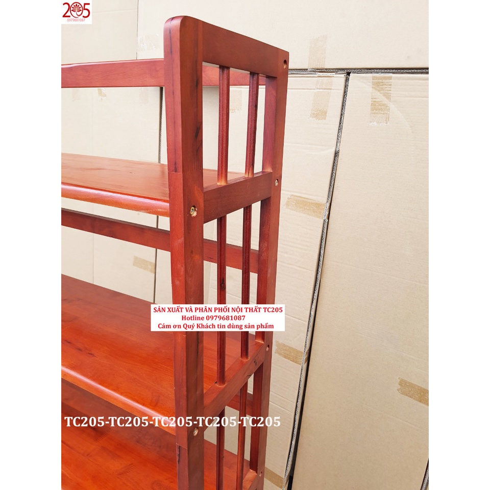 Kệ sách gỗ 5 Tầng 80x28x150cm GỖ CAO SU 100%