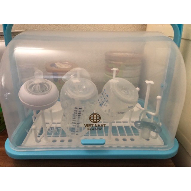 Úp Bình Sữa Cao Cấp Việt Nhật có nắp Đậy Thông Thoáng