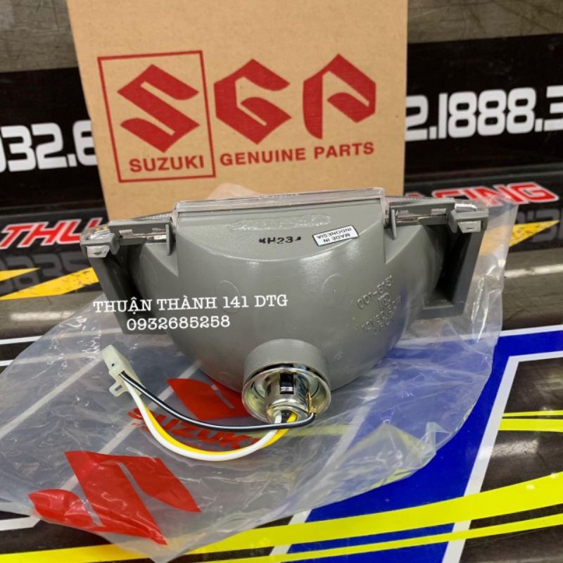 Đèn trước Satria 2000 zin kèm đuôi bóng