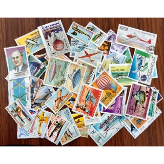 50 tem sưu tầm khác nhau chủ đề hàng không