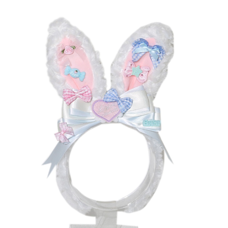 Băng Đô Tai Thỏ Hoạt Hình Phong Cách Lolita Xinh Xắn