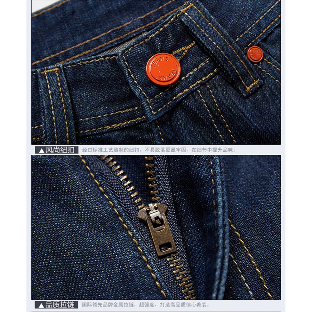 Quần Jeans nam co giãn ống suông năng động