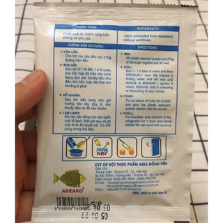 BỘT RAU CÂU CON CÁ DẺO 10gr/gói [Dùng làm thạch rau câu]
