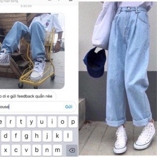 Quần jean simple pant ống rộng NANCYKHOCHUYENSI