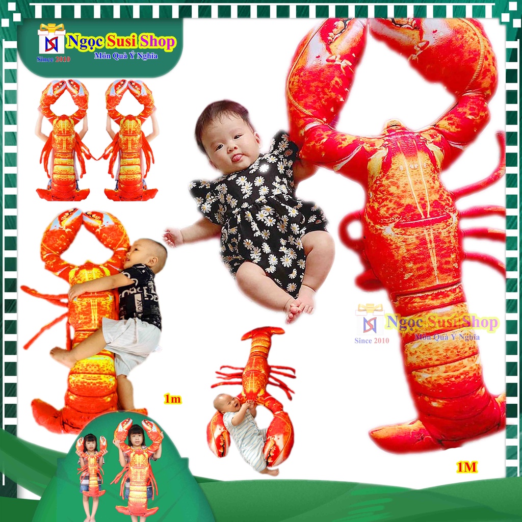 GẤU BÔNG TÔM HÙM ALASKA , CUA ĐỎ , GHẸ BÔNG 3D NHỒI BÔNG SIÊU MỊN ÔM NGỦ TRANG TRÍ QUÀ TẶNG đồ chơi doll toy thú bông