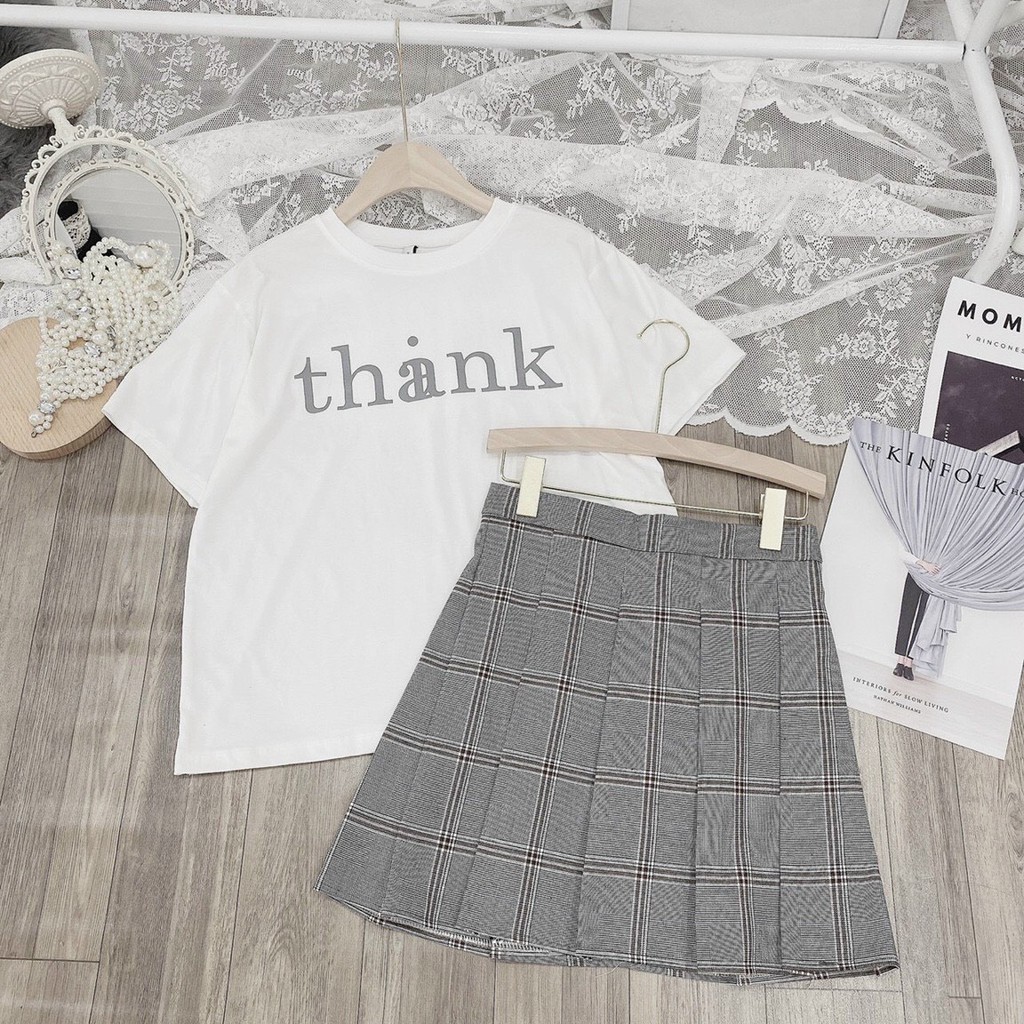Set Áo Thun Kết Hợp Cùng Chân Váy Chữ A Thiết Kế Hiện Đại, Nữ Tính Thích Hợp Cho Việc Đi Chơi, Dạo Phố | BigBuy360 - bigbuy360.vn