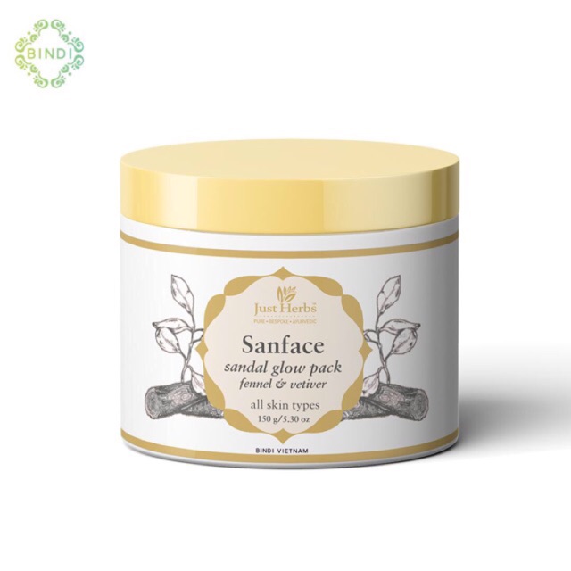 Just Herbs Sanface- Mặt nạ đất sét Đàn hương se lỗ chân lông 20g