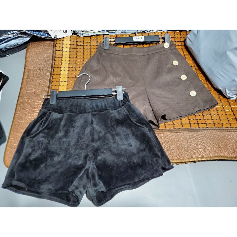 Quần sooc dạ, nhưng size L