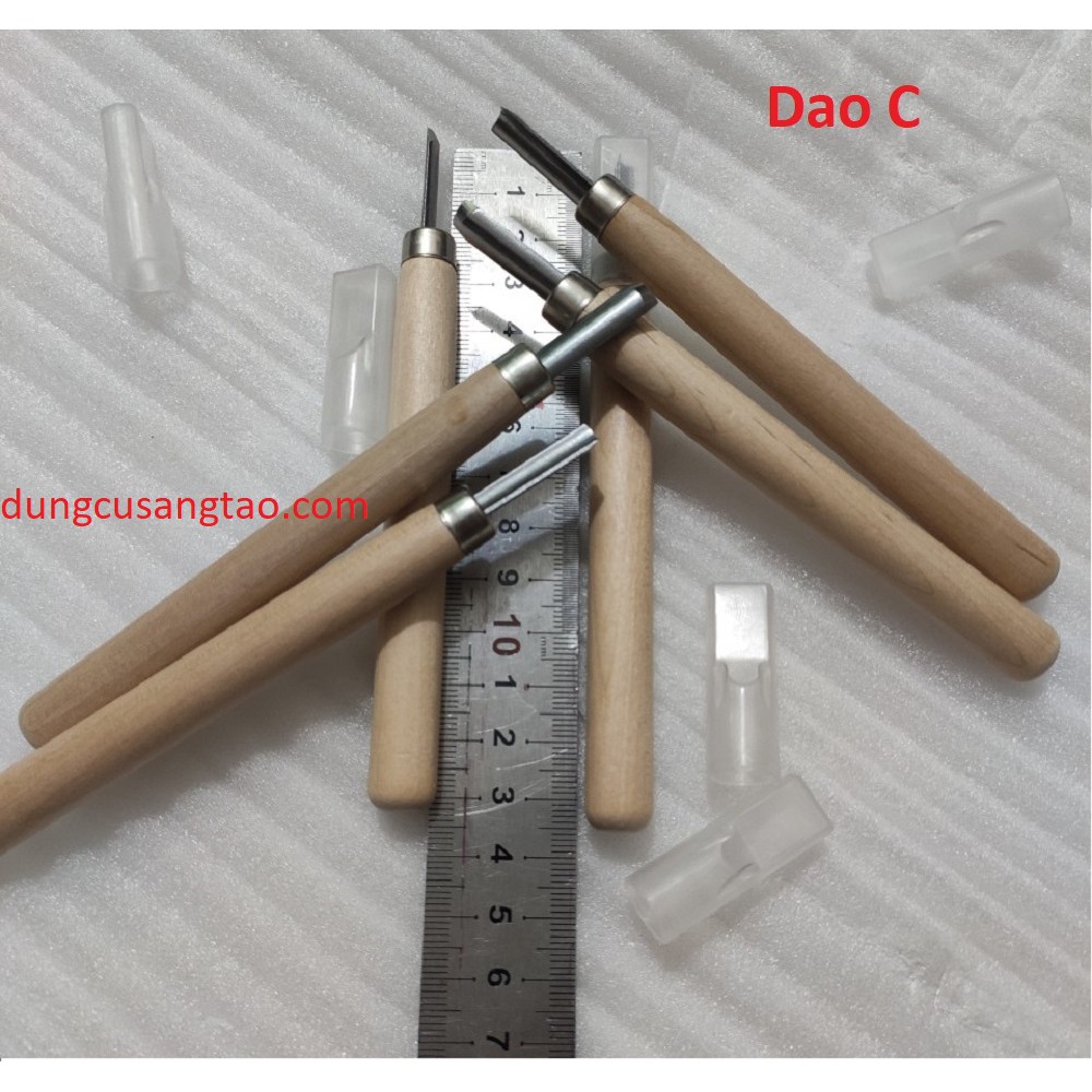 Dao tiện mũi V 5.7mm  / dao tiện mũi C 6.6mm / Dao khắc trái cây
