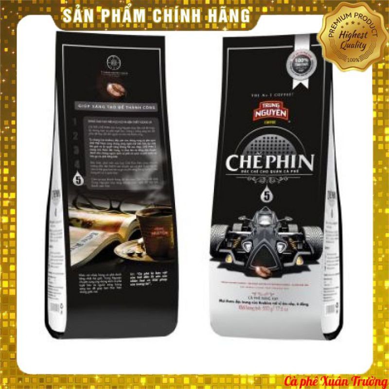 Cà phê bột Trung Nguyên Chế Phin 1 - 2 - 3 - 4 - 5 - gói 500g - Cà phê pha phin