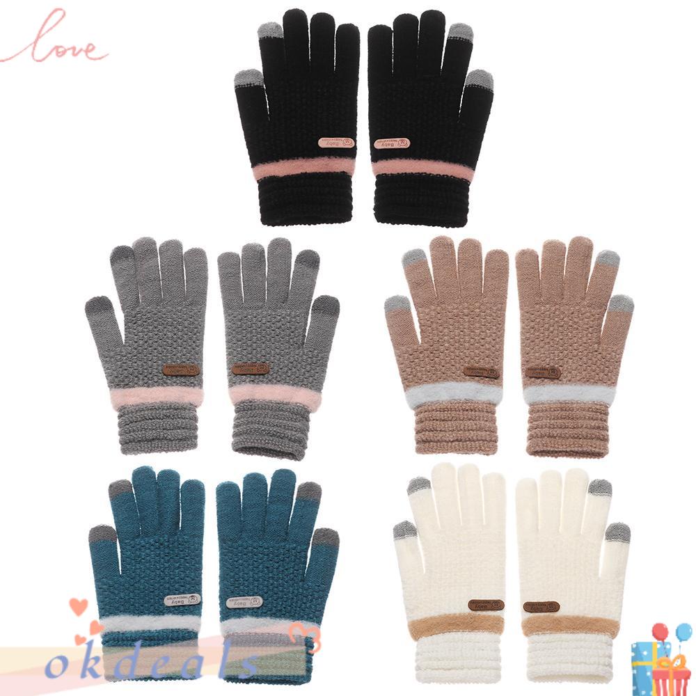 Găng Tay Đạp Xe / Trượt Tuyết Cảm Ứng Màn Hình Dày Dặn Cho