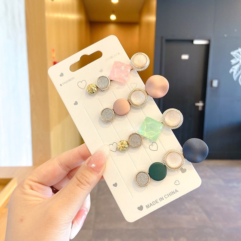 Set kẹp tóc hình ngôi sao đính đá lấp lánh