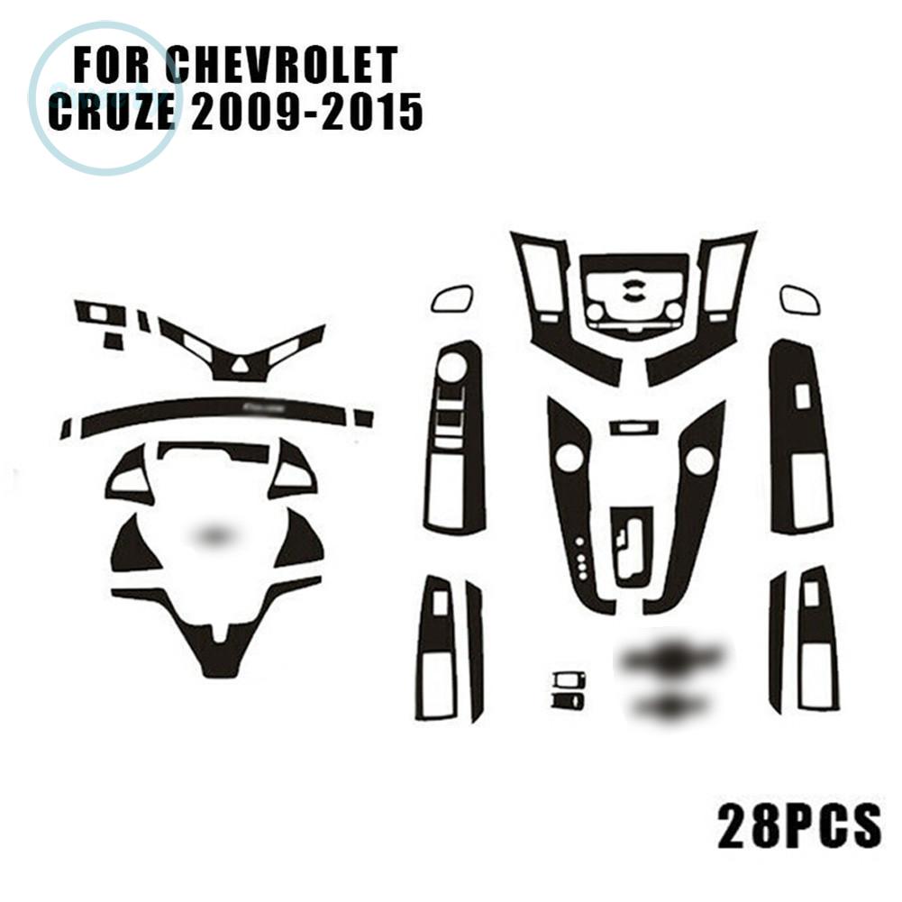 Set 28 Miếng Dán Trang Trí Nội Thất Xe Ô Tô Chevrolet Cruze 2009-2015