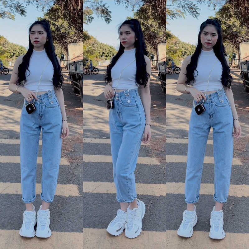 ÁO CROP-QUẦN BAGGY