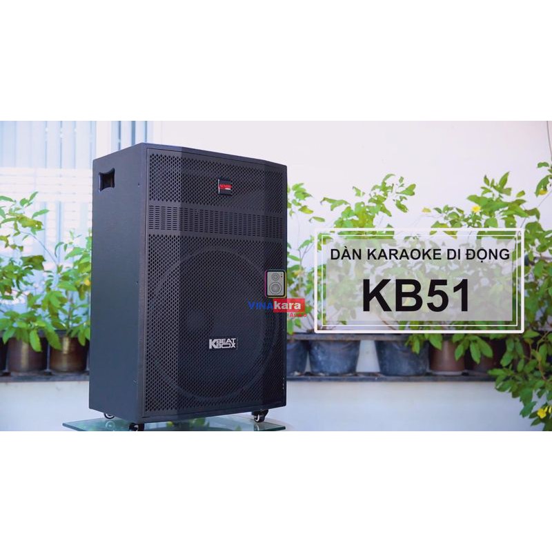 Loa kéo di động Acnos KBeatBox KB51, Công suất âm thanh đỉnh  800W. Tích hợp đầu karaoke Wifi chứa sẵn 30 ngàn bài hát