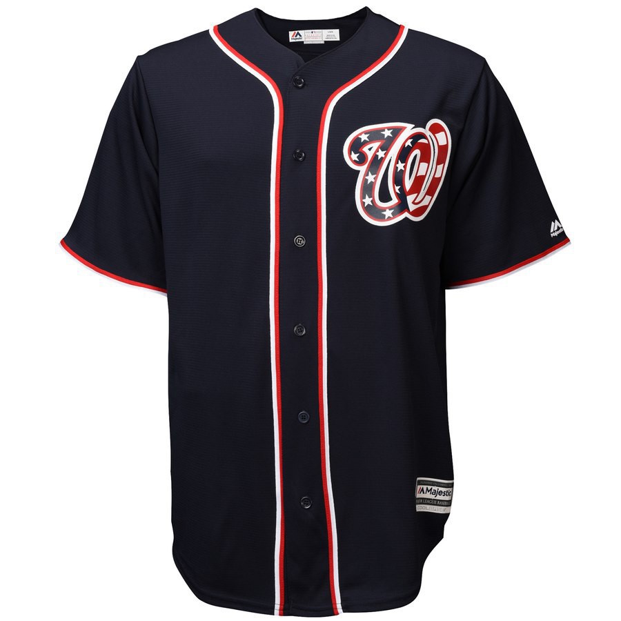 Áo Bóng Chày MLB Washington Dân Tộc Phong Cách Thể Thao Giản Dị Cỡ Lớn Unisex