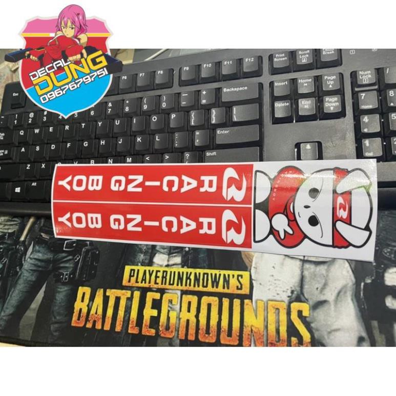 Tem dán phuộc Racing boy