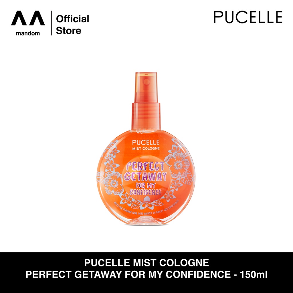 Nước hoa nữ học sinh thơm lâu chính hãng Pucelle Mist Cologne Perfect Getaway150ml cho bé gái đi học mùi ngọt nhẹ giá rẻ