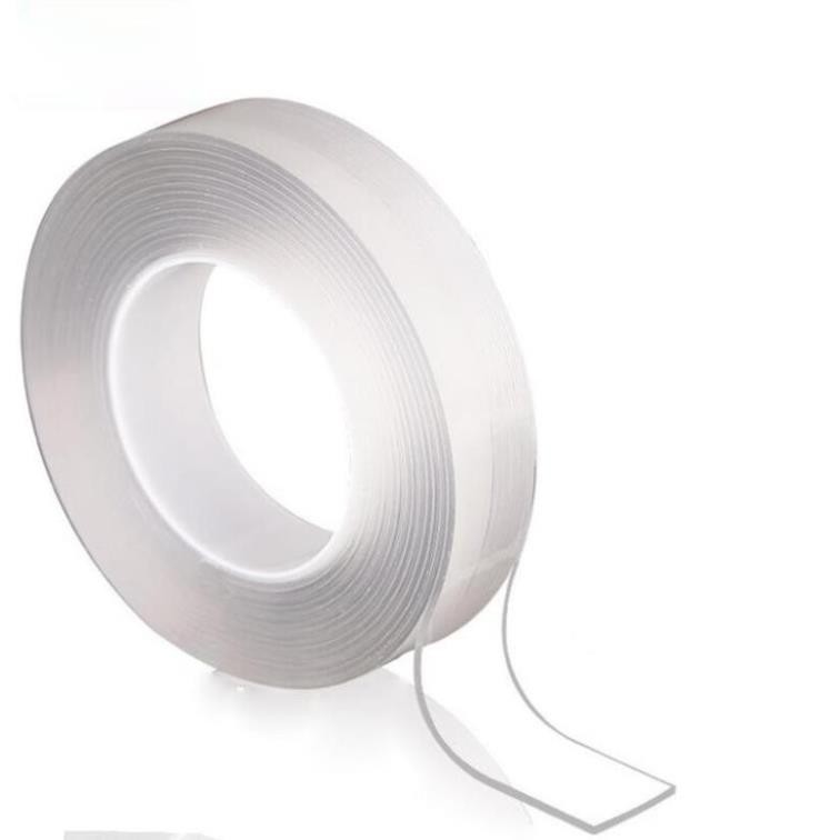 COMBO 2 Cuộn Băng Dính 2 Mặt Trong Suốt Đa Năng Công Nghệ Nano Nhật (Cuộn Dài 3m)