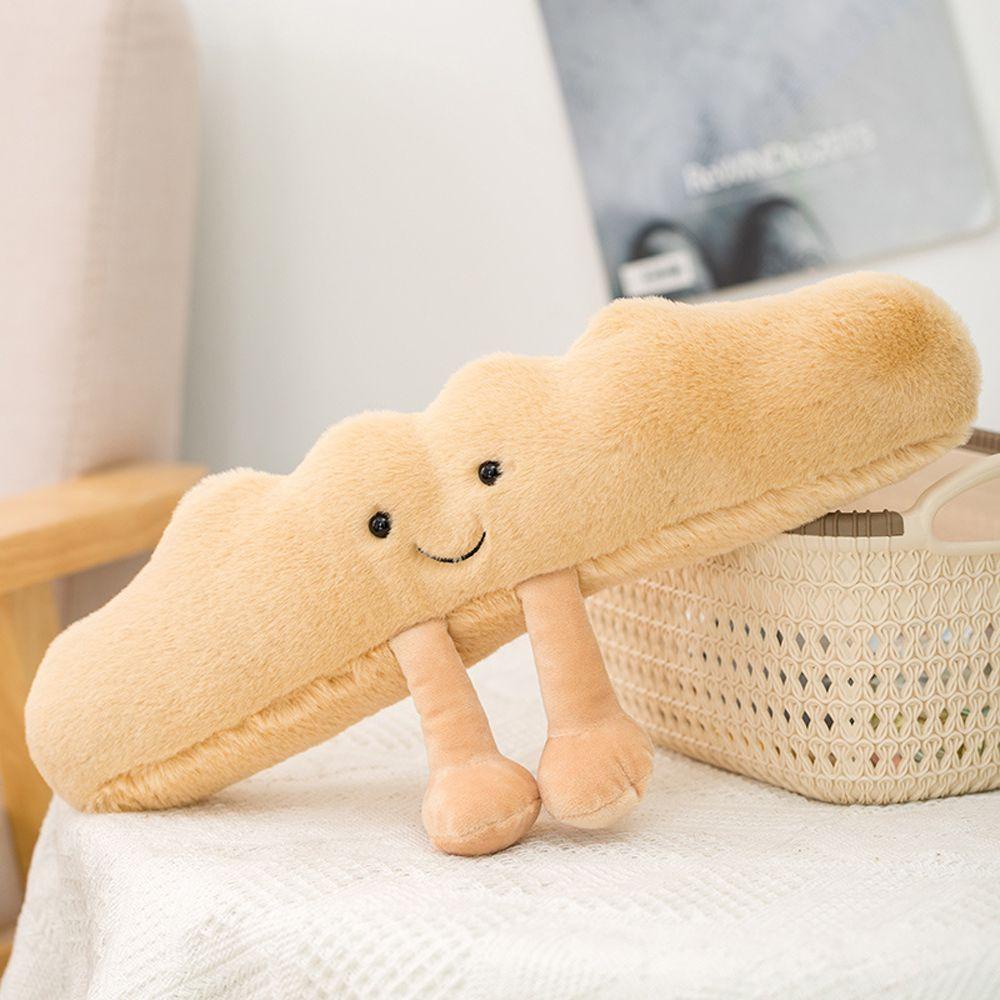 Búp Bê Nhồi Bông Hình Bánh Mì Nướng Hoạt Hình Dễ Thương